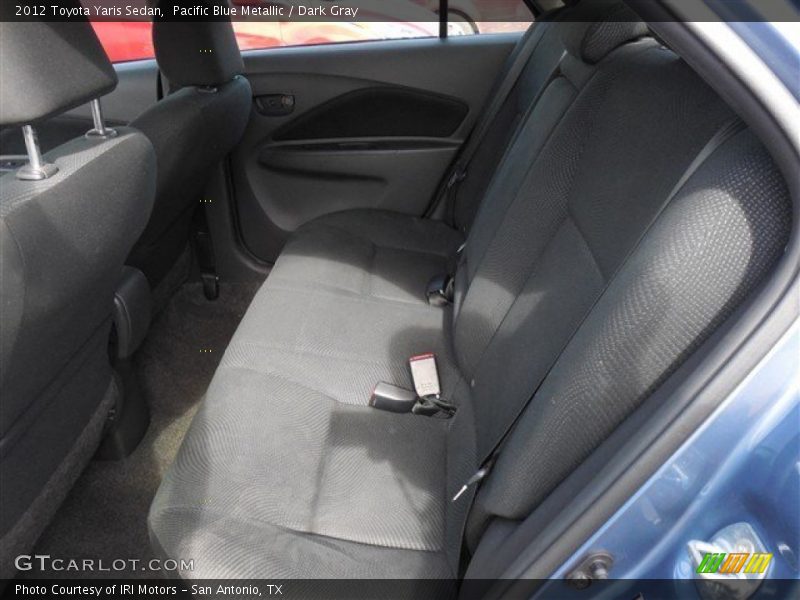 Pacific Blue Metallic / Dark Gray 2012 Toyota Yaris Sedan