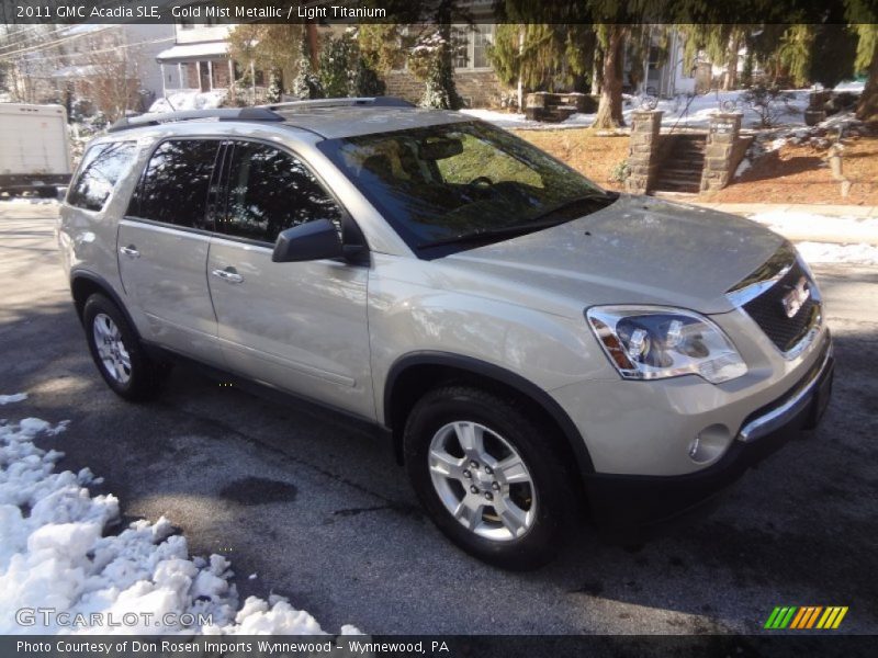 Gold Mist Metallic / Light Titanium 2011 GMC Acadia SLE