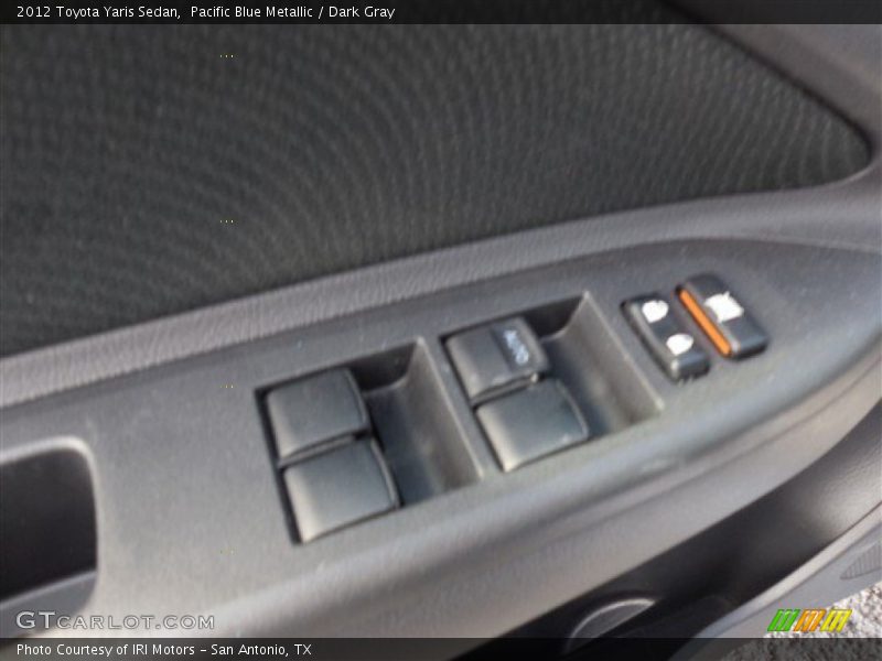 Pacific Blue Metallic / Dark Gray 2012 Toyota Yaris Sedan