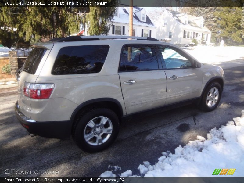 Gold Mist Metallic / Light Titanium 2011 GMC Acadia SLE