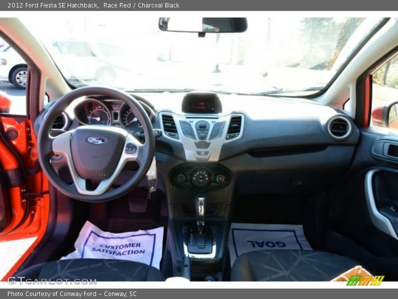 Race Red / Charcoal Black 2012 Ford Fiesta SE Hatchback