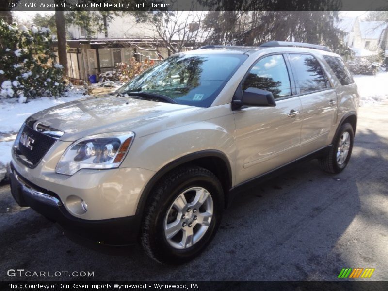 Gold Mist Metallic / Light Titanium 2011 GMC Acadia SLE