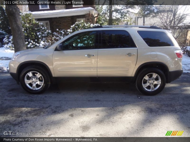Gold Mist Metallic / Light Titanium 2011 GMC Acadia SLE