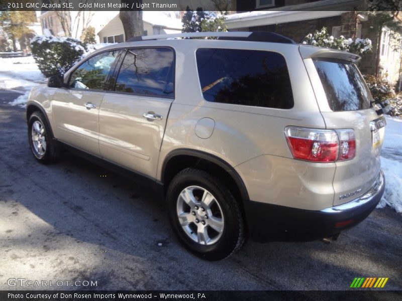 Gold Mist Metallic / Light Titanium 2011 GMC Acadia SLE