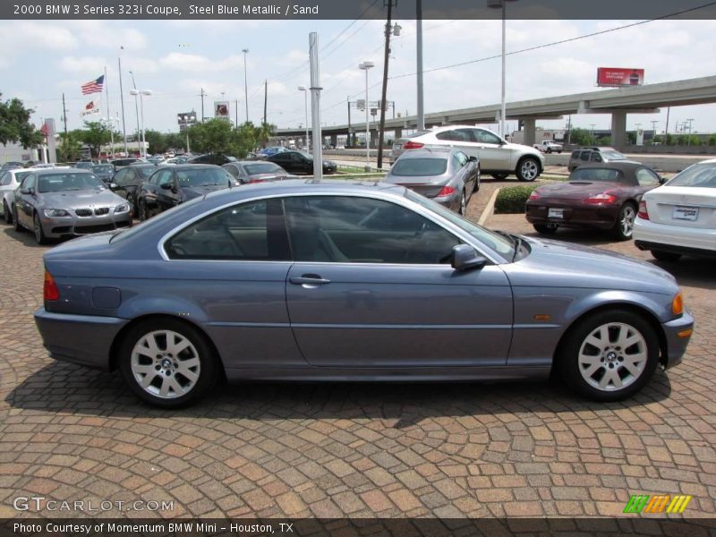 Steel Blue Metallic / Sand 2000 BMW 3 Series 323i Coupe