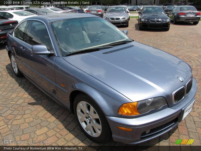 Steel Blue Metallic / Sand 2000 BMW 3 Series 323i Coupe