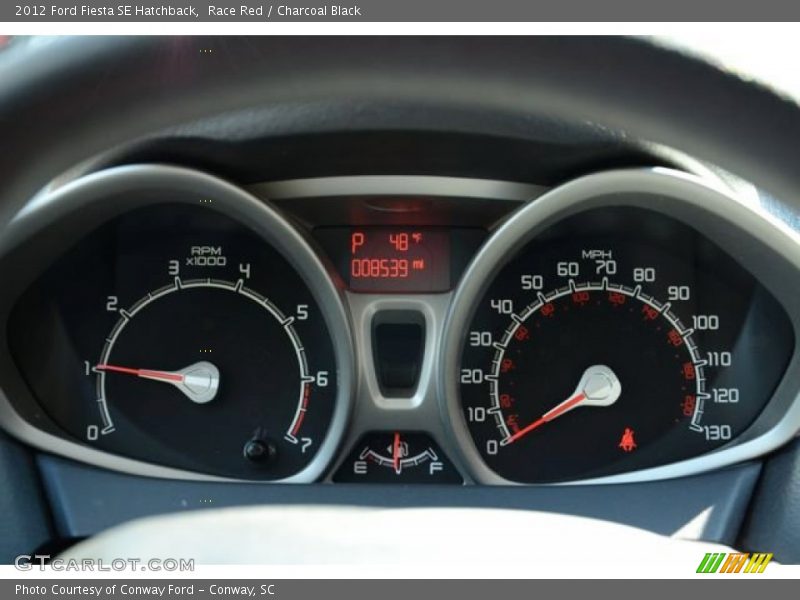 Race Red / Charcoal Black 2012 Ford Fiesta SE Hatchback