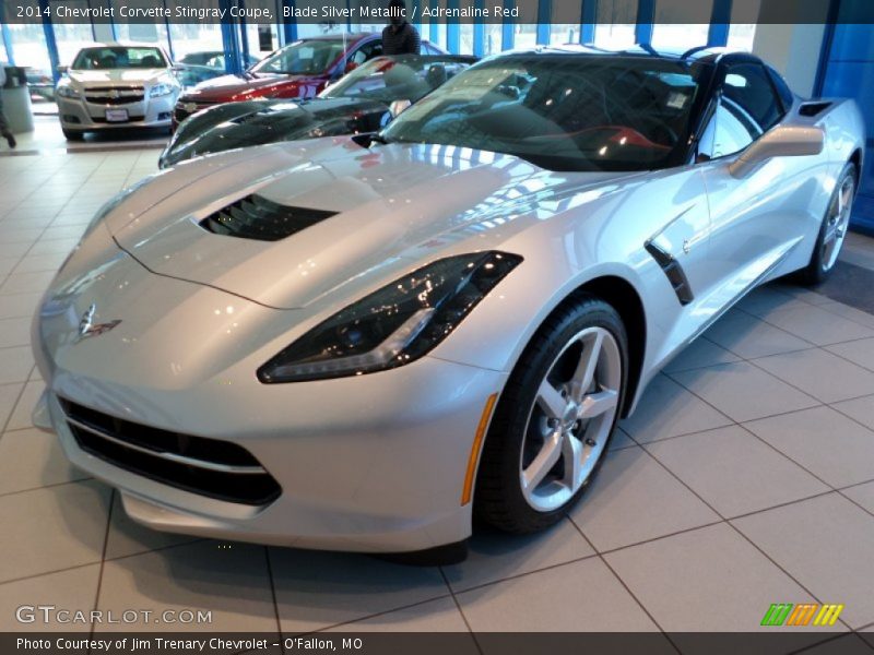 Front 3/4 View of 2014 Corvette Stingray Coupe