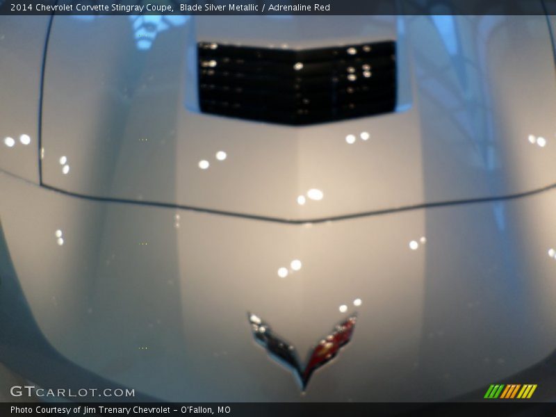 Blade Silver Metallic / Adrenaline Red 2014 Chevrolet Corvette Stingray Coupe