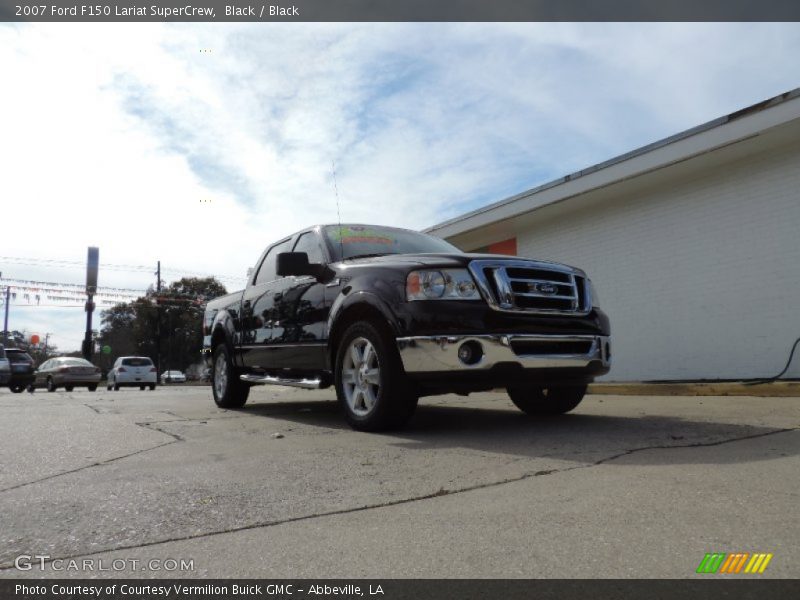 Black / Black 2007 Ford F150 Lariat SuperCrew