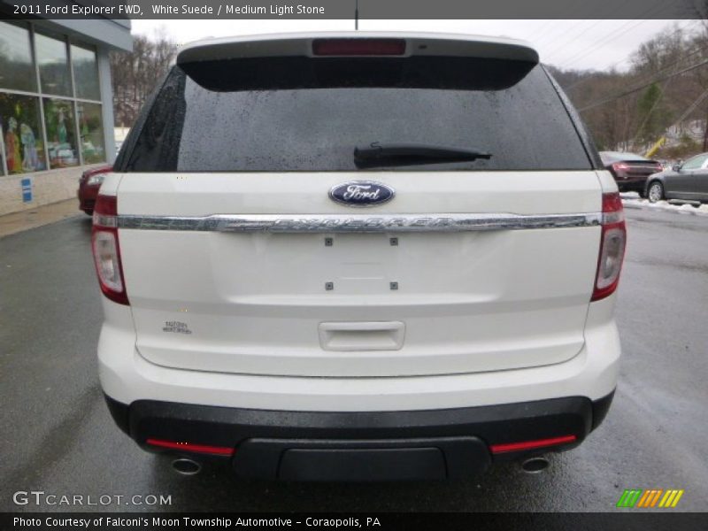 White Suede / Medium Light Stone 2011 Ford Explorer FWD