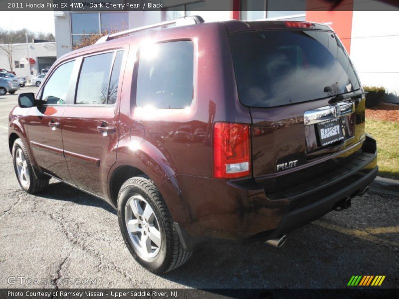 Dark Cherry Pearl / Black 2011 Honda Pilot EX 4WD