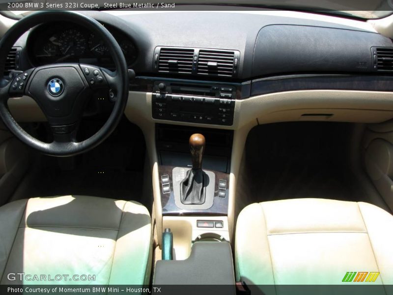 Steel Blue Metallic / Sand 2000 BMW 3 Series 323i Coupe