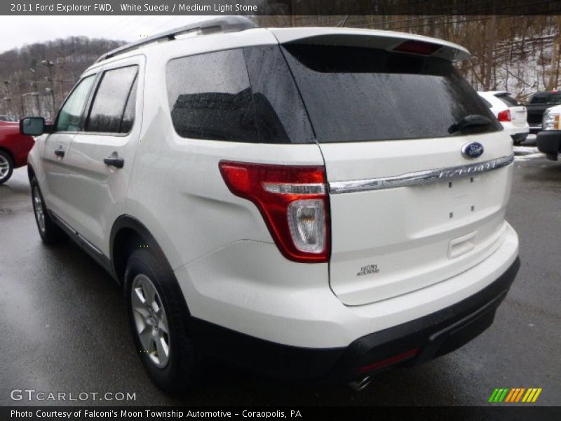 White Suede / Medium Light Stone 2011 Ford Explorer FWD