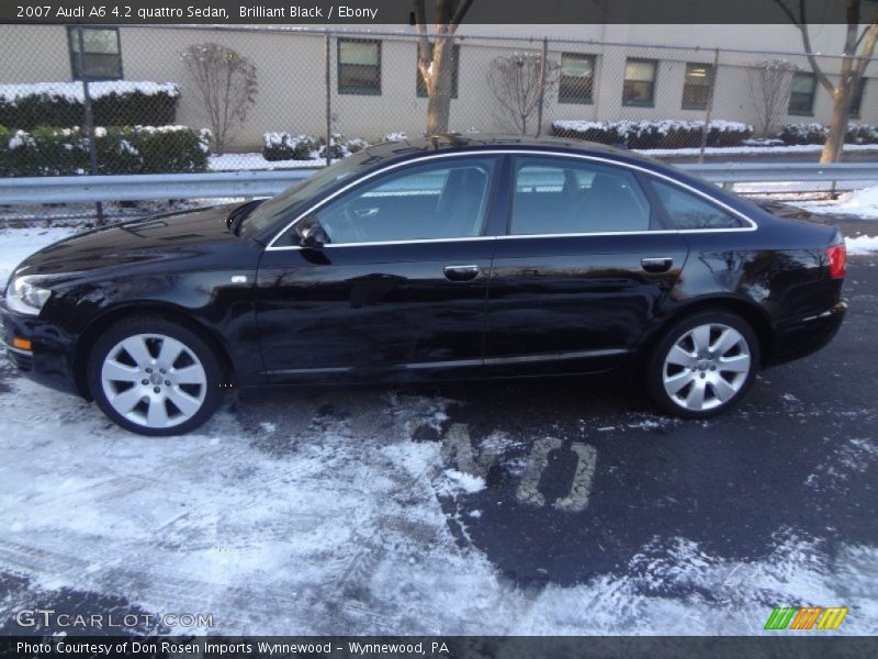 Brilliant Black / Ebony 2007 Audi A6 4.2 quattro Sedan