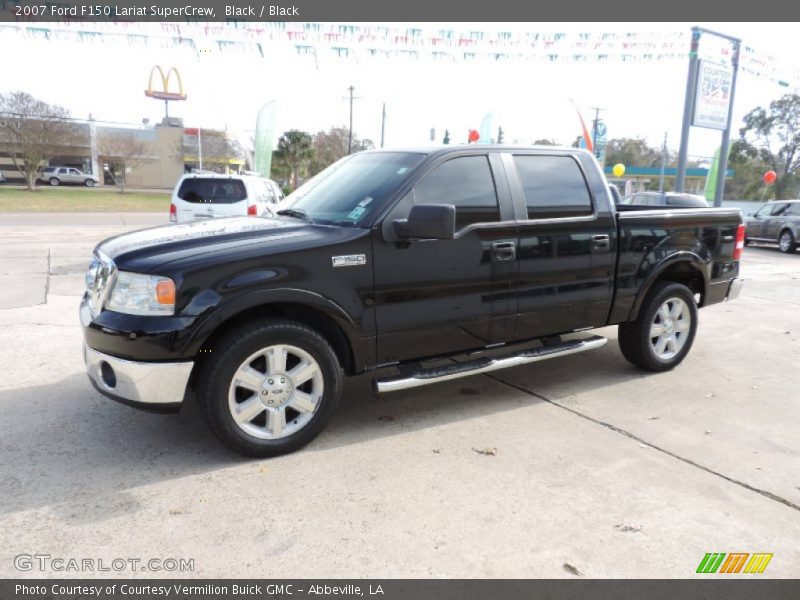 Black / Black 2007 Ford F150 Lariat SuperCrew