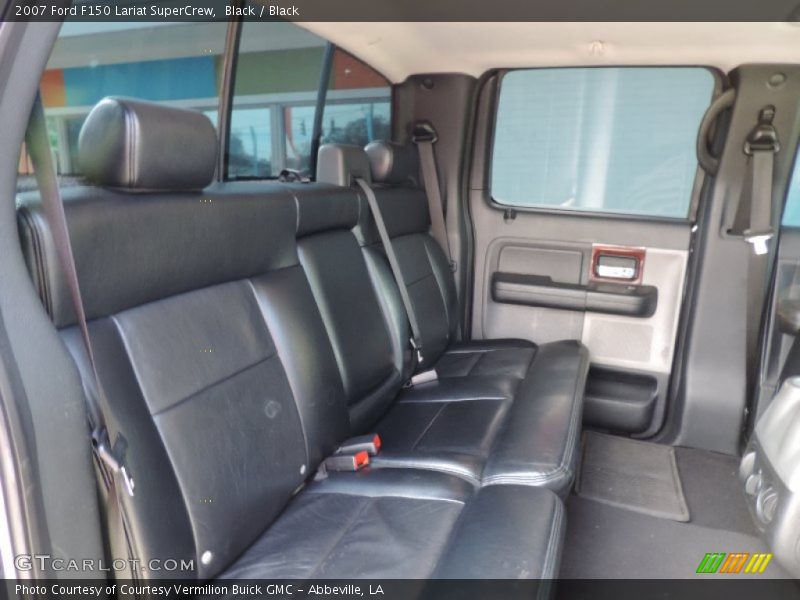 Black / Black 2007 Ford F150 Lariat SuperCrew