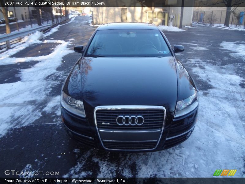 Brilliant Black / Ebony 2007 Audi A6 4.2 quattro Sedan