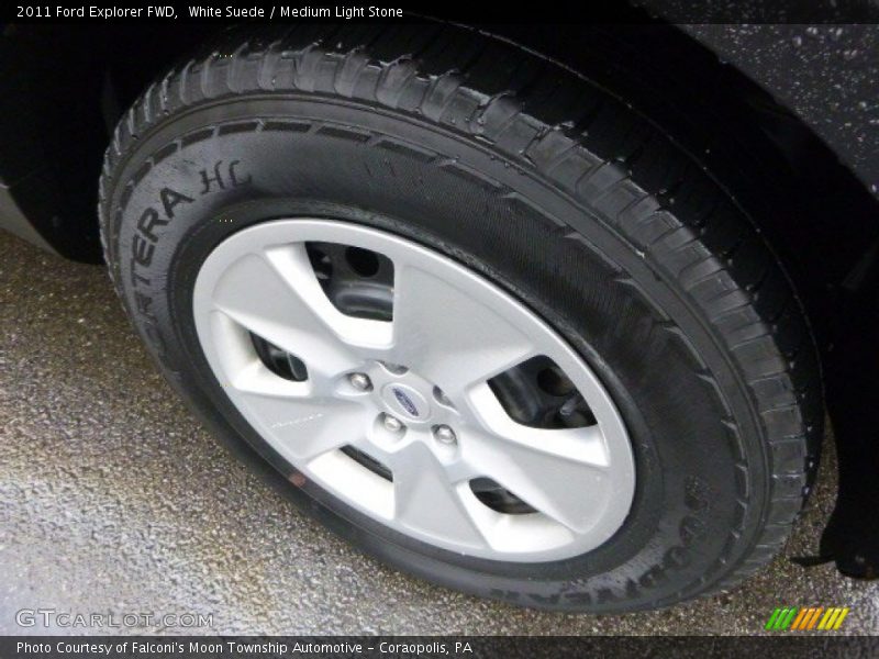 White Suede / Medium Light Stone 2011 Ford Explorer FWD