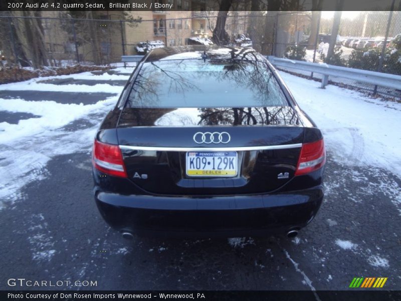 Brilliant Black / Ebony 2007 Audi A6 4.2 quattro Sedan
