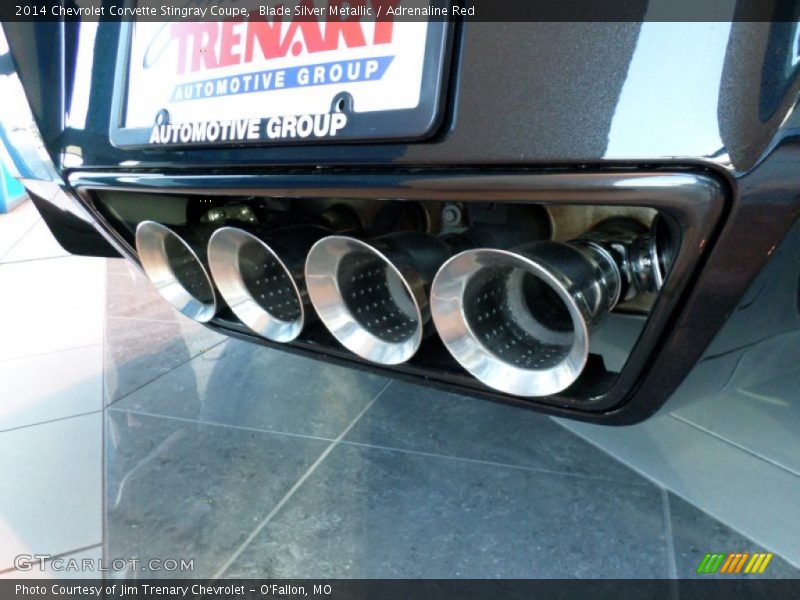 Blade Silver Metallic / Adrenaline Red 2014 Chevrolet Corvette Stingray Coupe