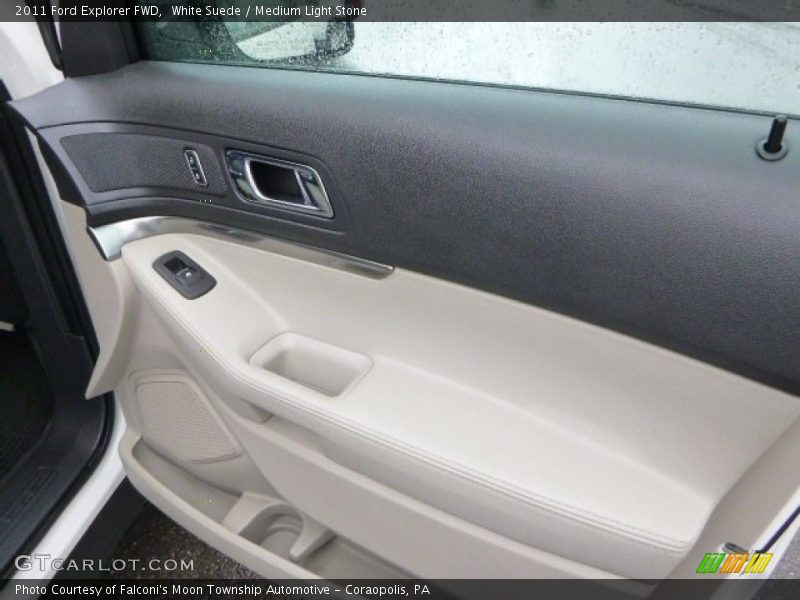 White Suede / Medium Light Stone 2011 Ford Explorer FWD