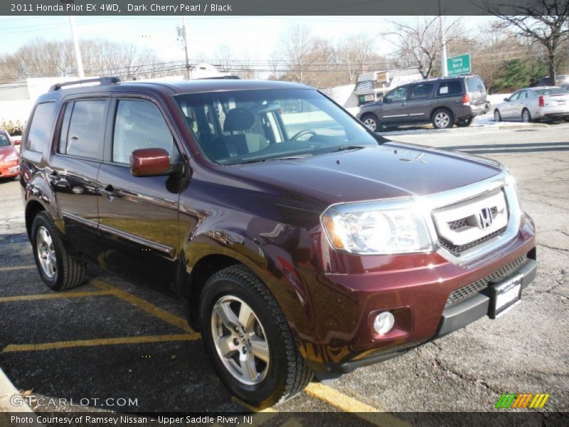 Dark Cherry Pearl / Black 2011 Honda Pilot EX 4WD