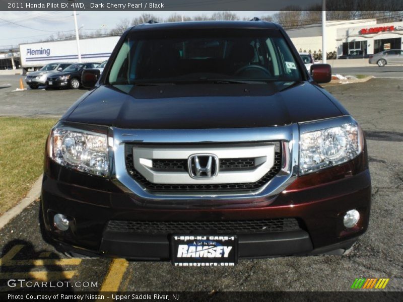 Dark Cherry Pearl / Black 2011 Honda Pilot EX 4WD