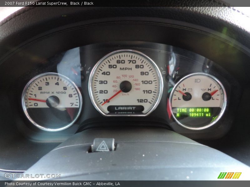 Black / Black 2007 Ford F150 Lariat SuperCrew