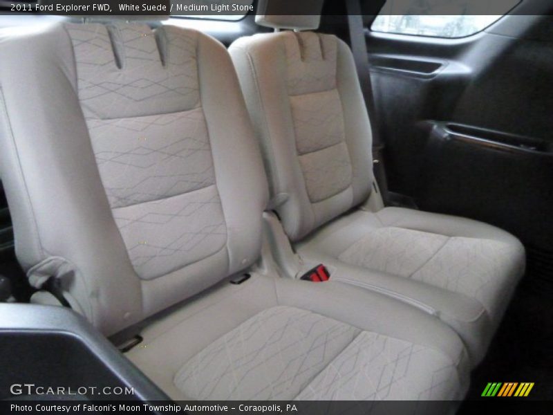 White Suede / Medium Light Stone 2011 Ford Explorer FWD