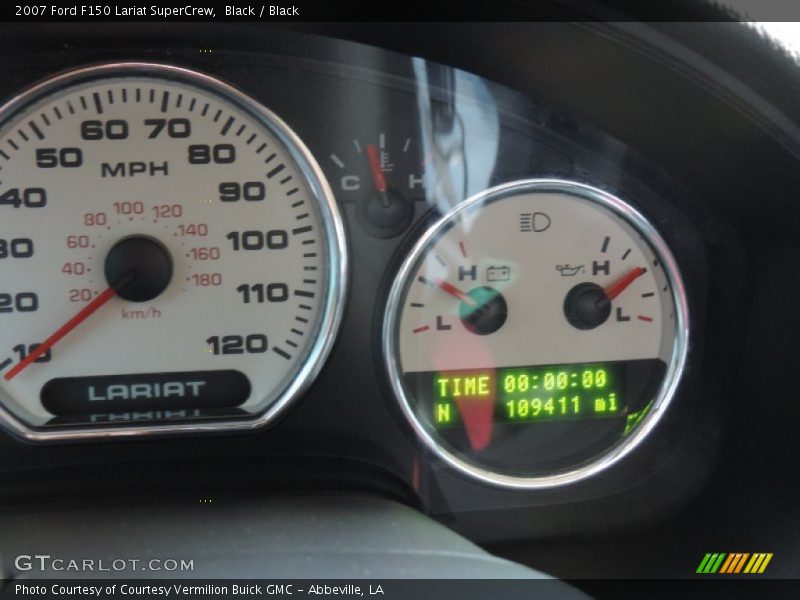 Black / Black 2007 Ford F150 Lariat SuperCrew