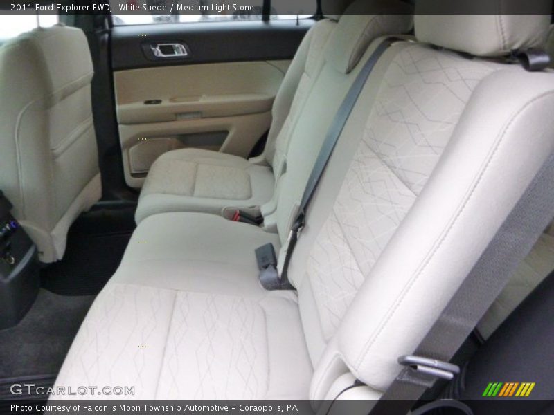 White Suede / Medium Light Stone 2011 Ford Explorer FWD