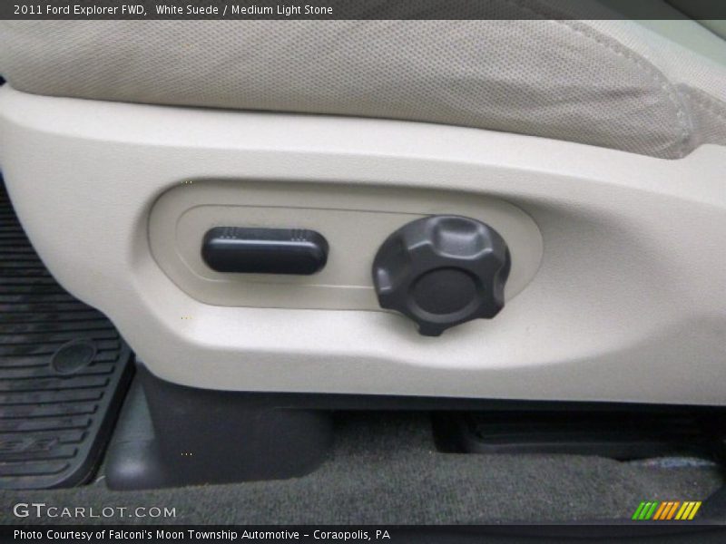 White Suede / Medium Light Stone 2011 Ford Explorer FWD