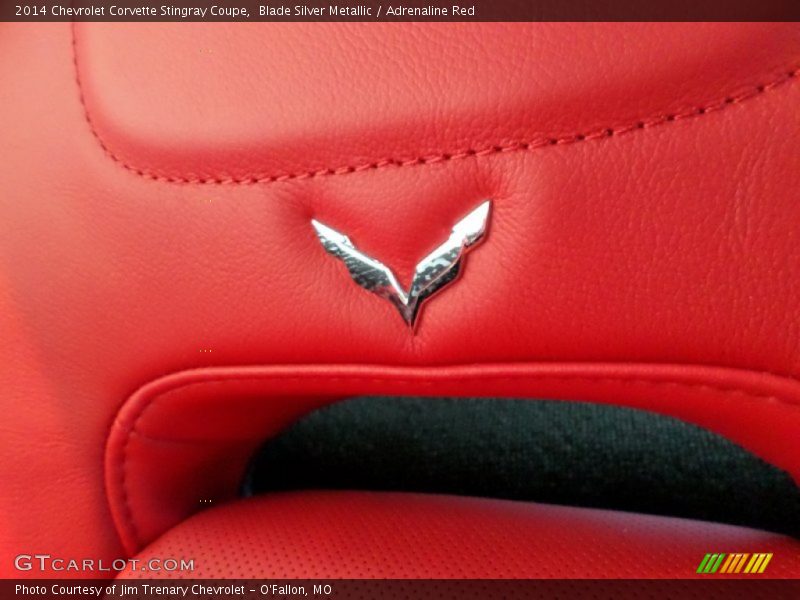 Blade Silver Metallic / Adrenaline Red 2014 Chevrolet Corvette Stingray Coupe