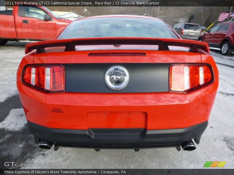 Race Red / CS Charcoal Black/Carbon 2011 Ford Mustang GT/CS California Special Coupe