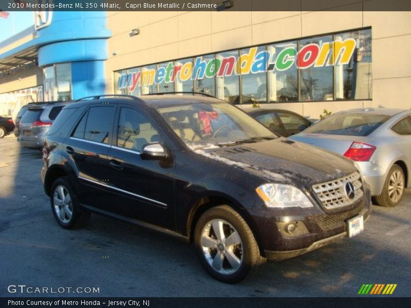 Capri Blue Metallic / Cashmere 2010 Mercedes-Benz ML 350 4Matic
