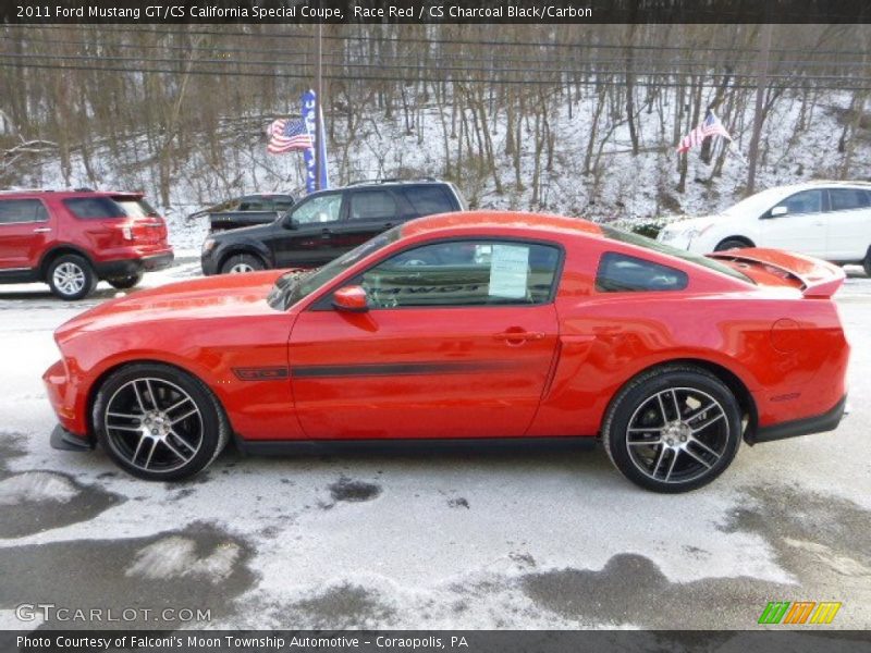 Race Red / CS Charcoal Black/Carbon 2011 Ford Mustang GT/CS California Special Coupe