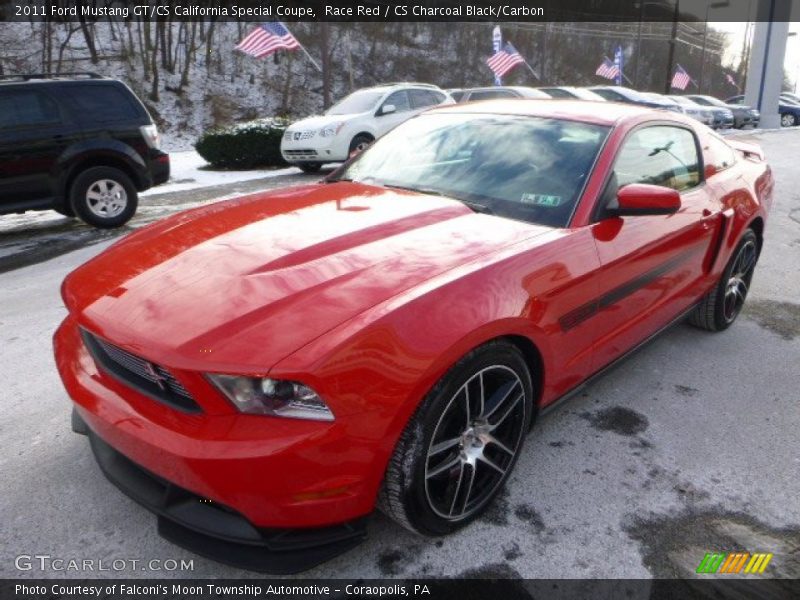 Race Red / CS Charcoal Black/Carbon 2011 Ford Mustang GT/CS California Special Coupe