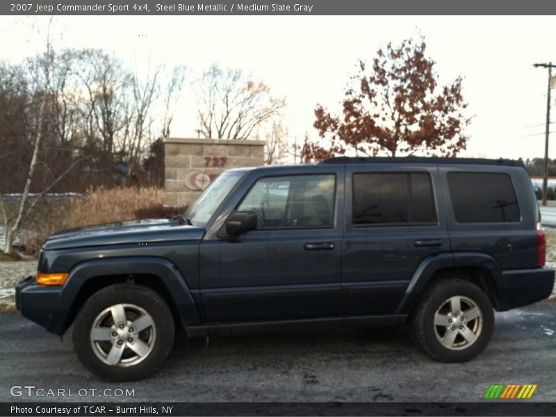 Steel Blue Metallic / Medium Slate Gray 2007 Jeep Commander Sport 4x4