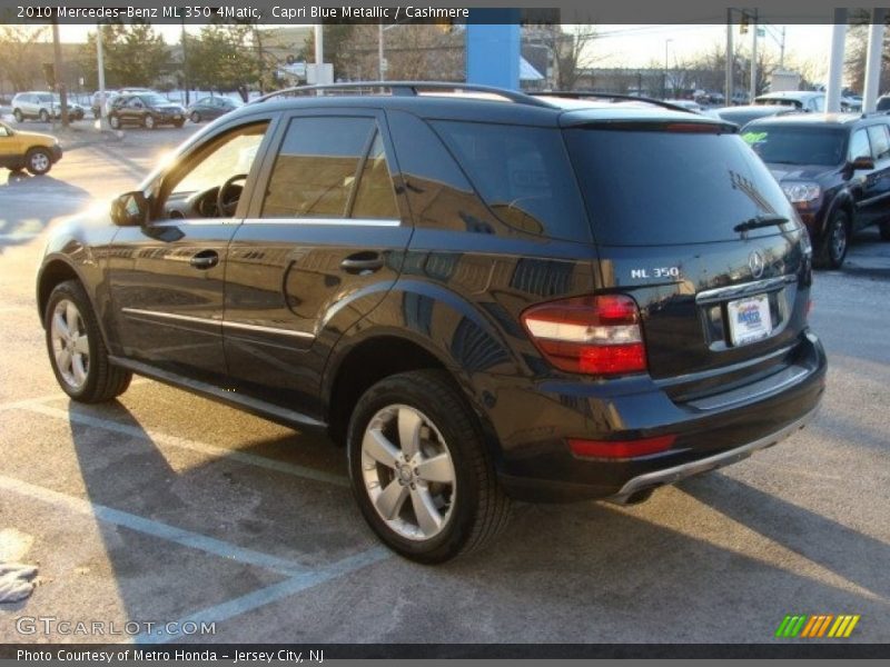 Capri Blue Metallic / Cashmere 2010 Mercedes-Benz ML 350 4Matic