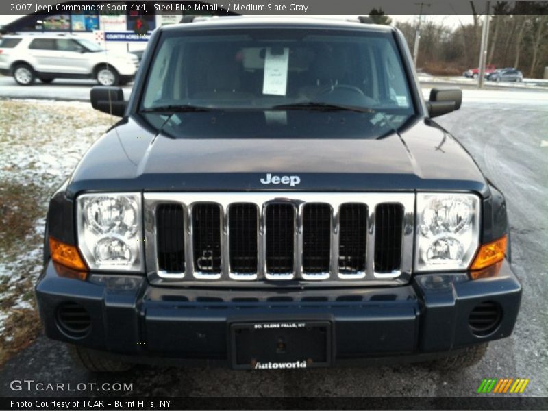Steel Blue Metallic / Medium Slate Gray 2007 Jeep Commander Sport 4x4