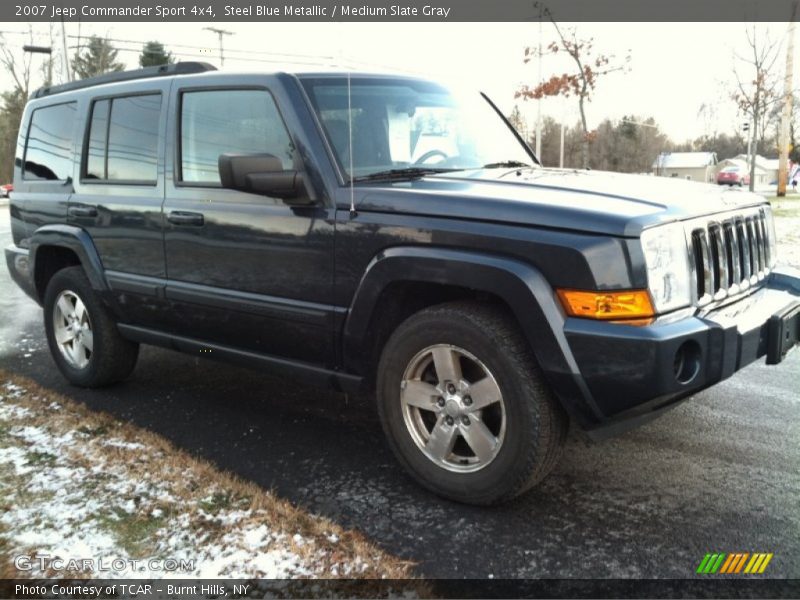 Steel Blue Metallic / Medium Slate Gray 2007 Jeep Commander Sport 4x4