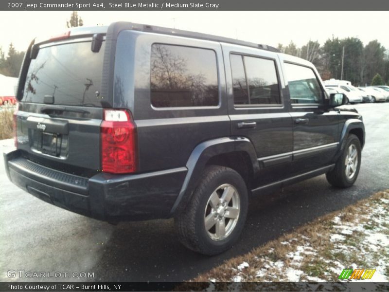 Steel Blue Metallic / Medium Slate Gray 2007 Jeep Commander Sport 4x4