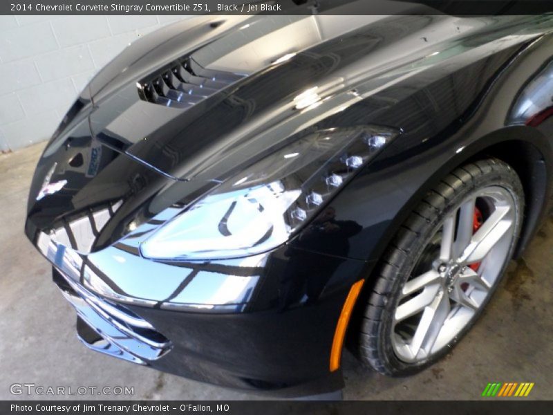 Black / Jet Black 2014 Chevrolet Corvette Stingray Convertible Z51
