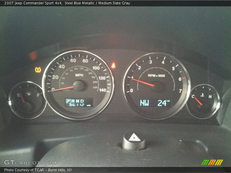 Steel Blue Metallic / Medium Slate Gray 2007 Jeep Commander Sport 4x4