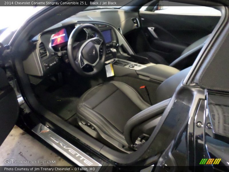 Jet Black Interior - 2014 Corvette Stingray Convertible Z51 