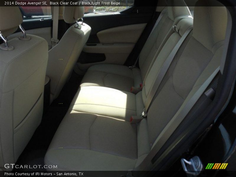 Black Clear Coat / Black/Light Frost Beige 2014 Dodge Avenger SE
