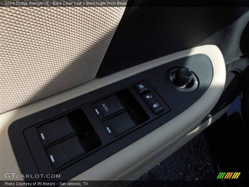 Black Clear Coat / Black/Light Frost Beige 2014 Dodge Avenger SE