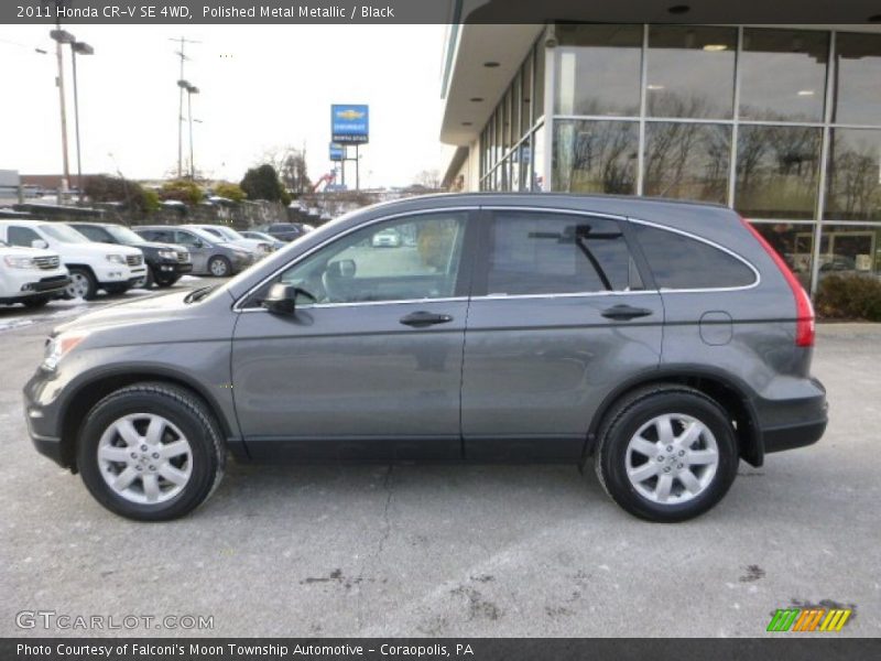 Polished Metal Metallic / Black 2011 Honda CR-V SE 4WD