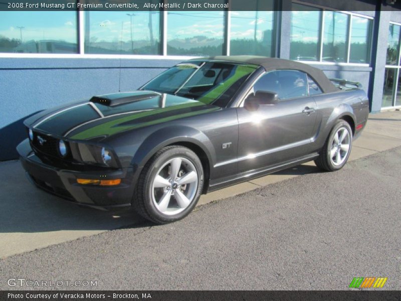 Alloy Metallic / Dark Charcoal 2008 Ford Mustang GT Premium Convertible